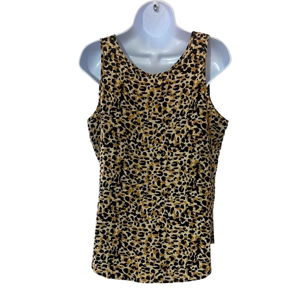 Faded Glory Leopard Print Tank Top - Size Large - Picture 2 of 5